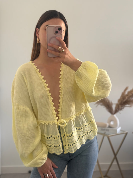 Blouse Élina - Jaune