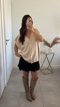 Gilet sans manches Cécilia - Beige