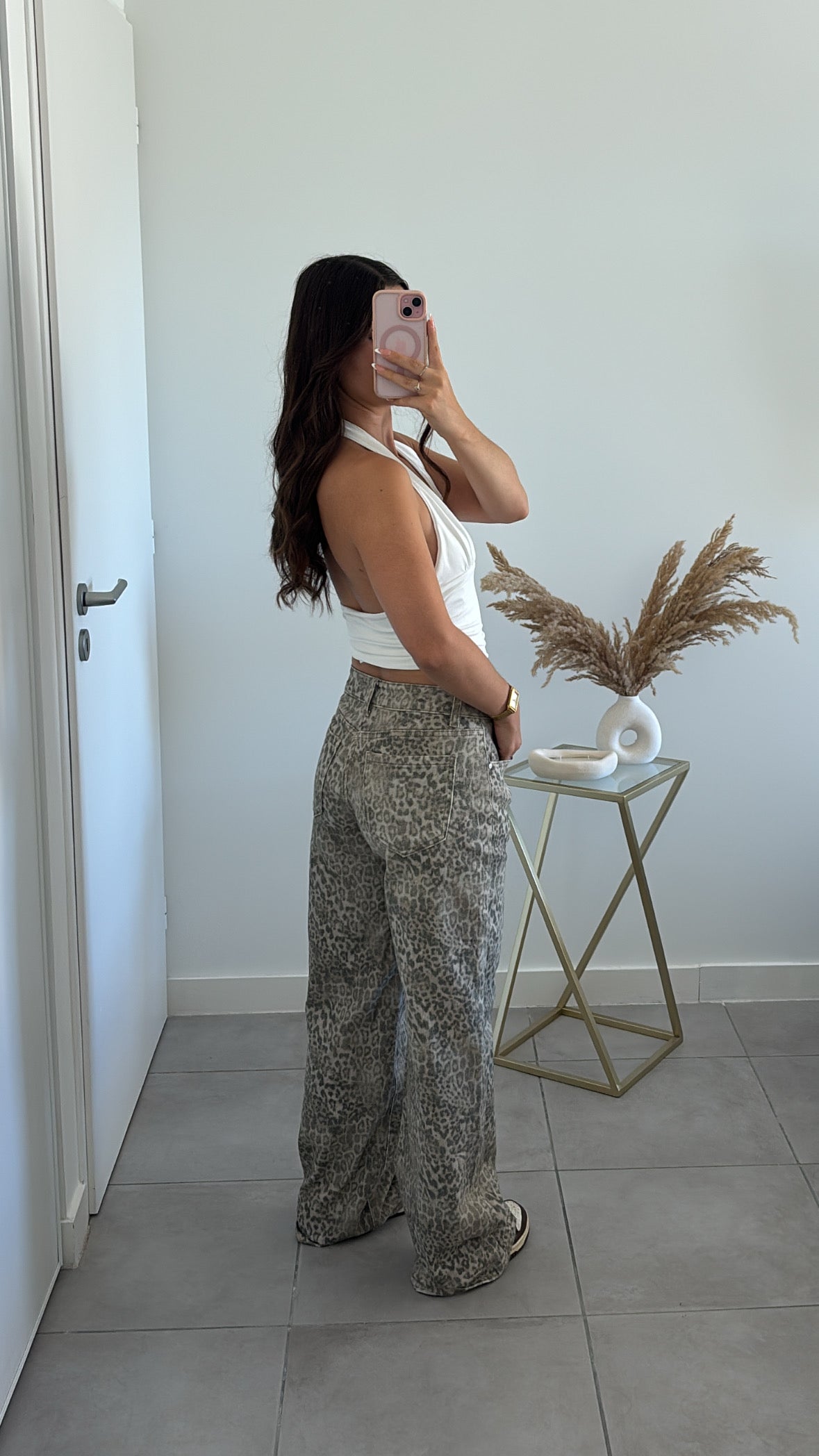 Jean Wide Leg - Léopard