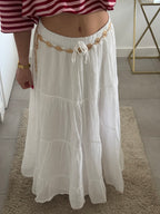 Jupe en voile Inès - Blanche