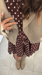 Veste courte effet suédine