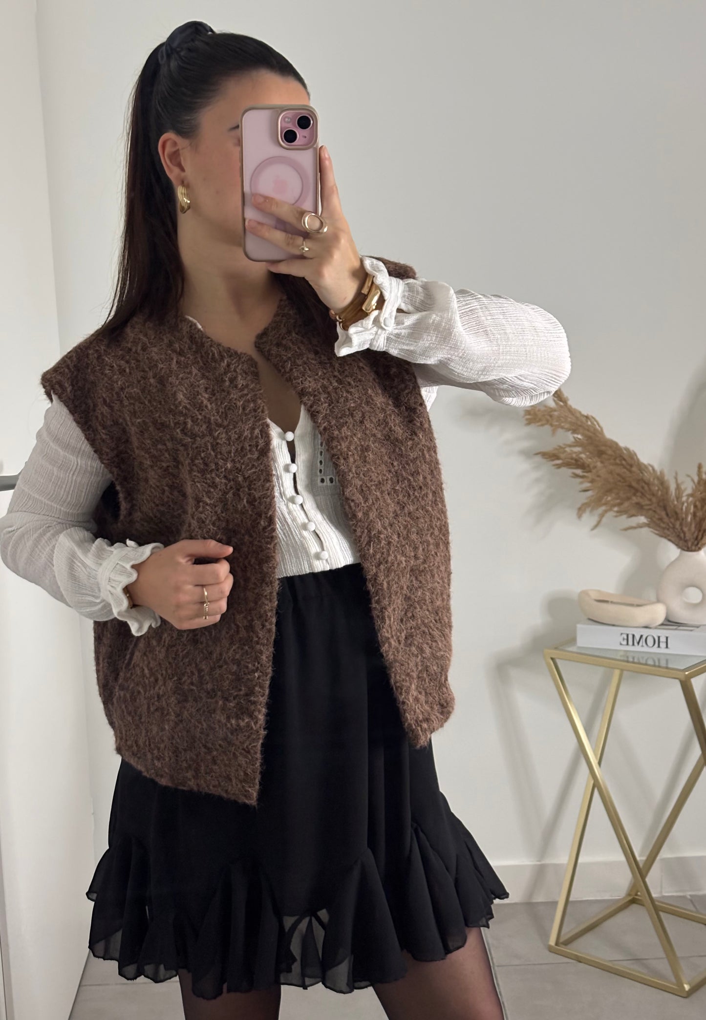 Gilet sans manches Soléa - Marron