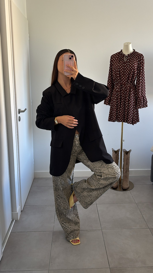 Blazer asymétrique - Noir