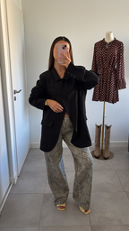Blazer asymétrique - Noir