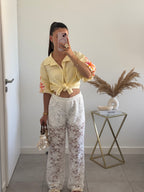 Pantalon dentelle - Blanc