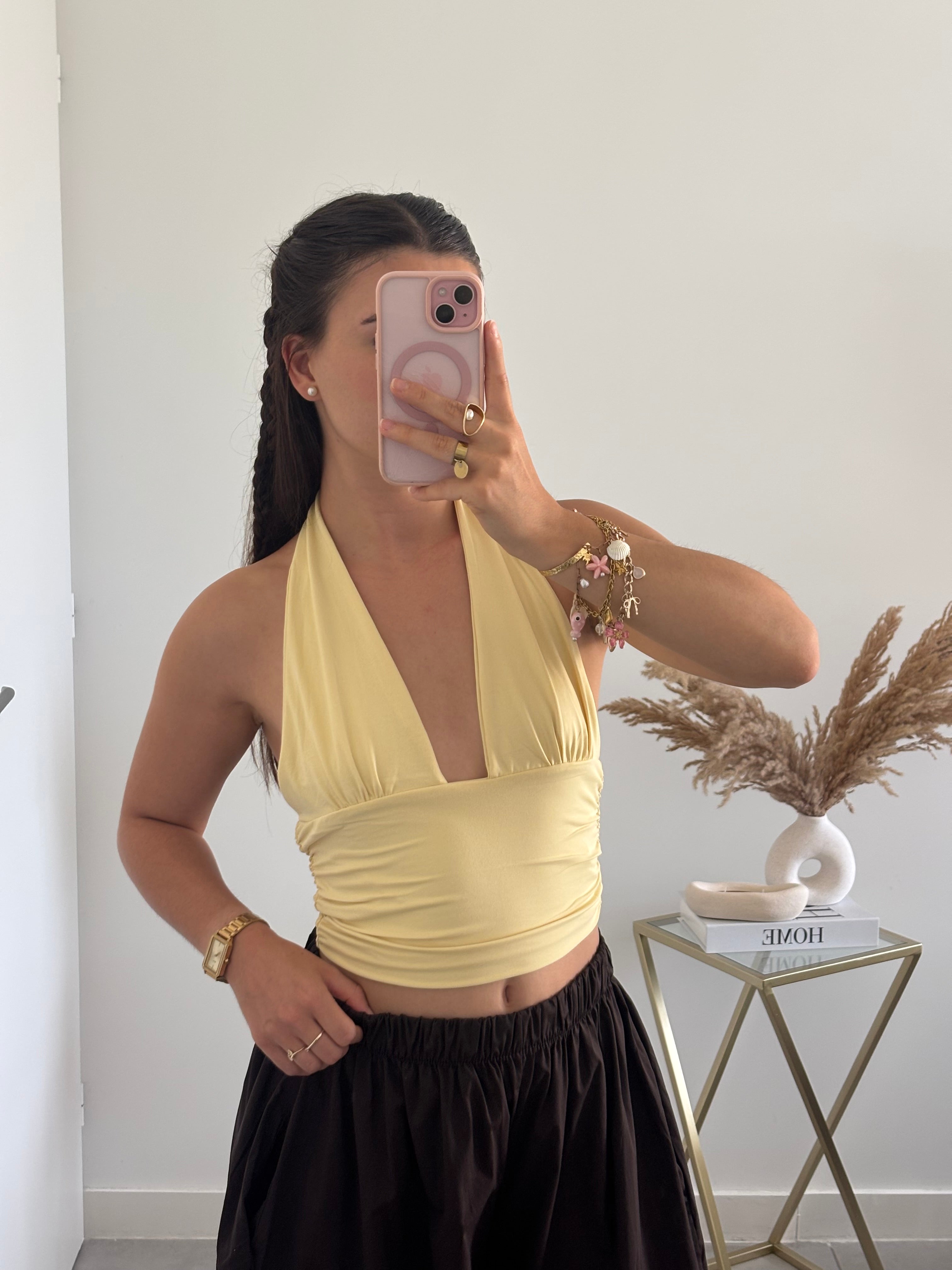 Top Lia - Jaune