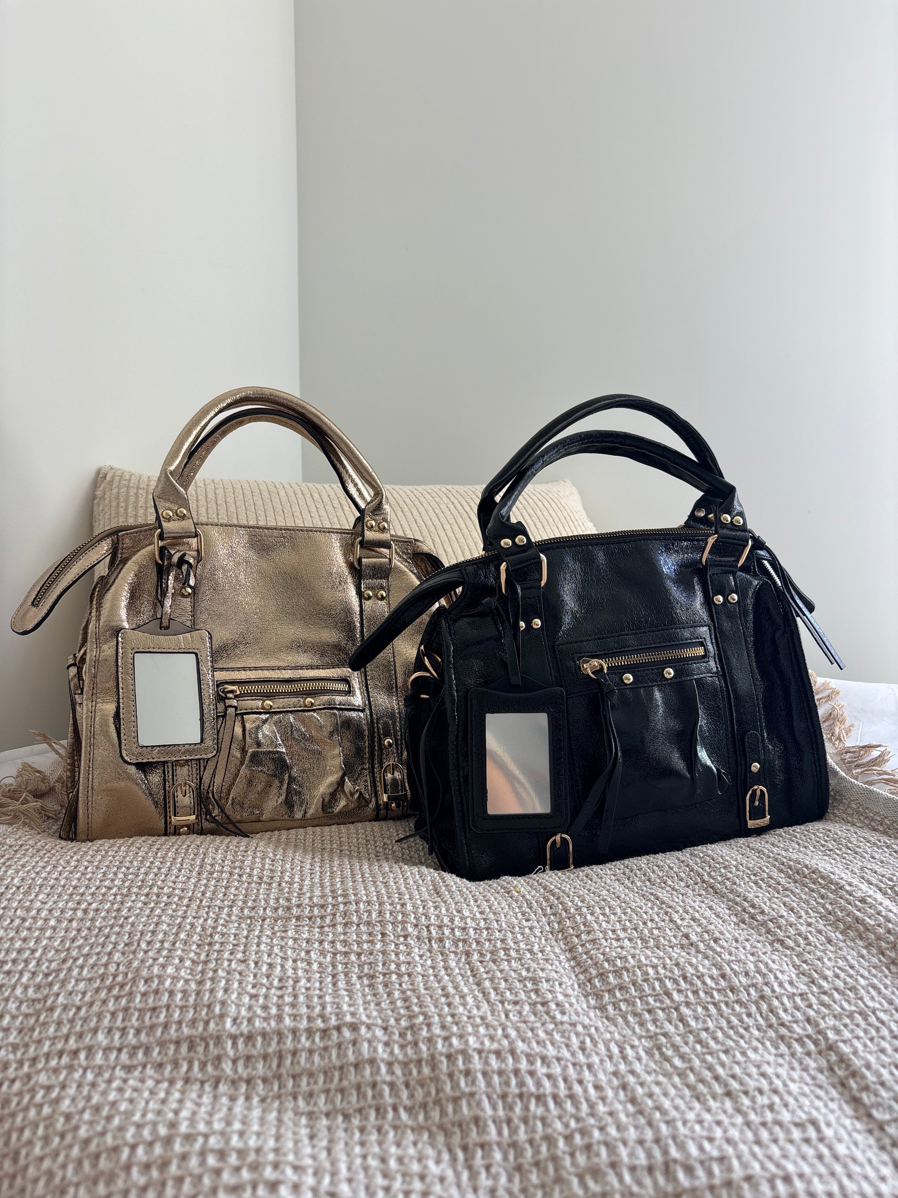 Sac Rosa - Noir Brillant
