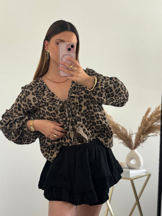 Jupe-short Anaïs - Noire