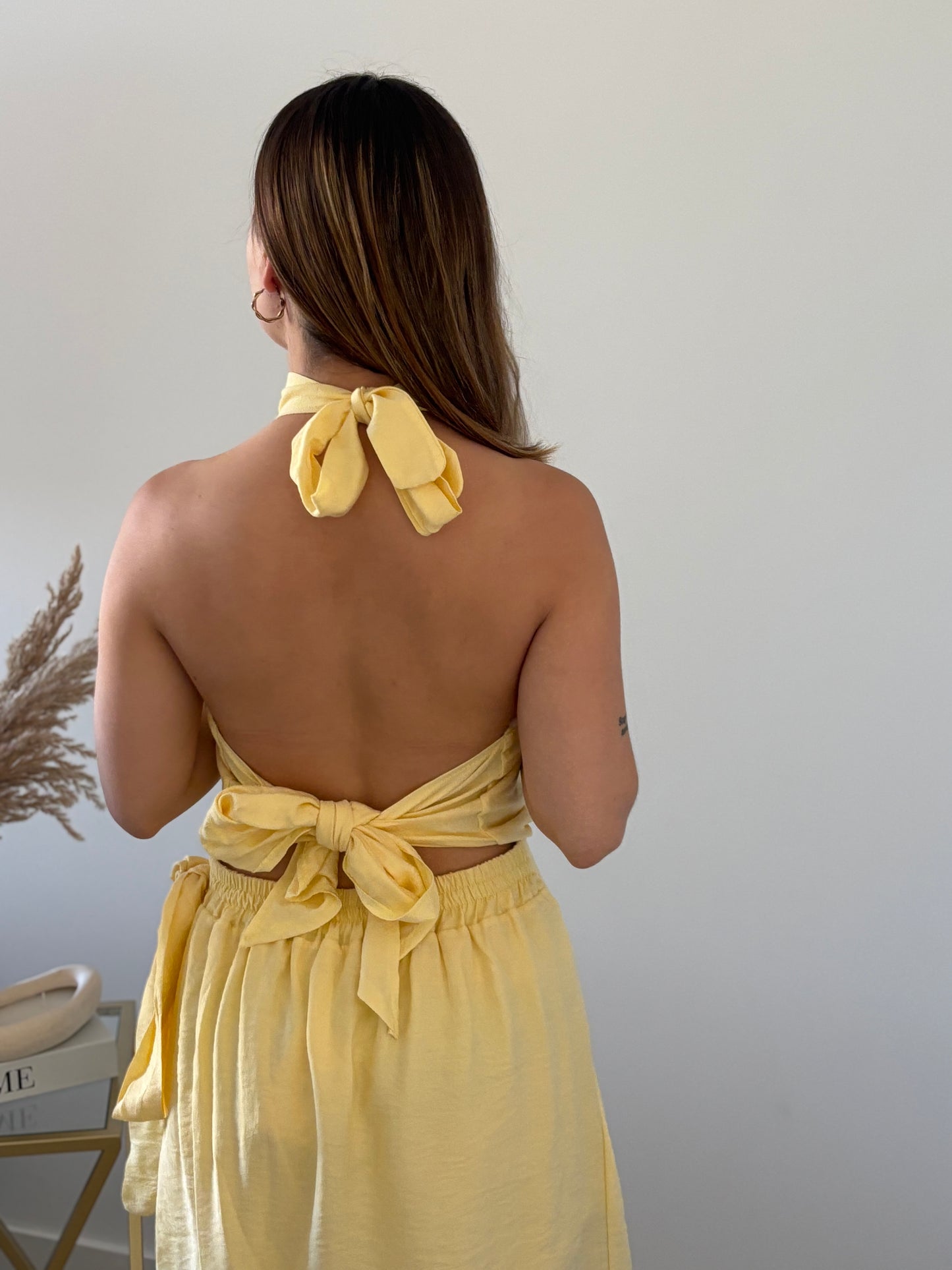 Robe short Flora - Jaune