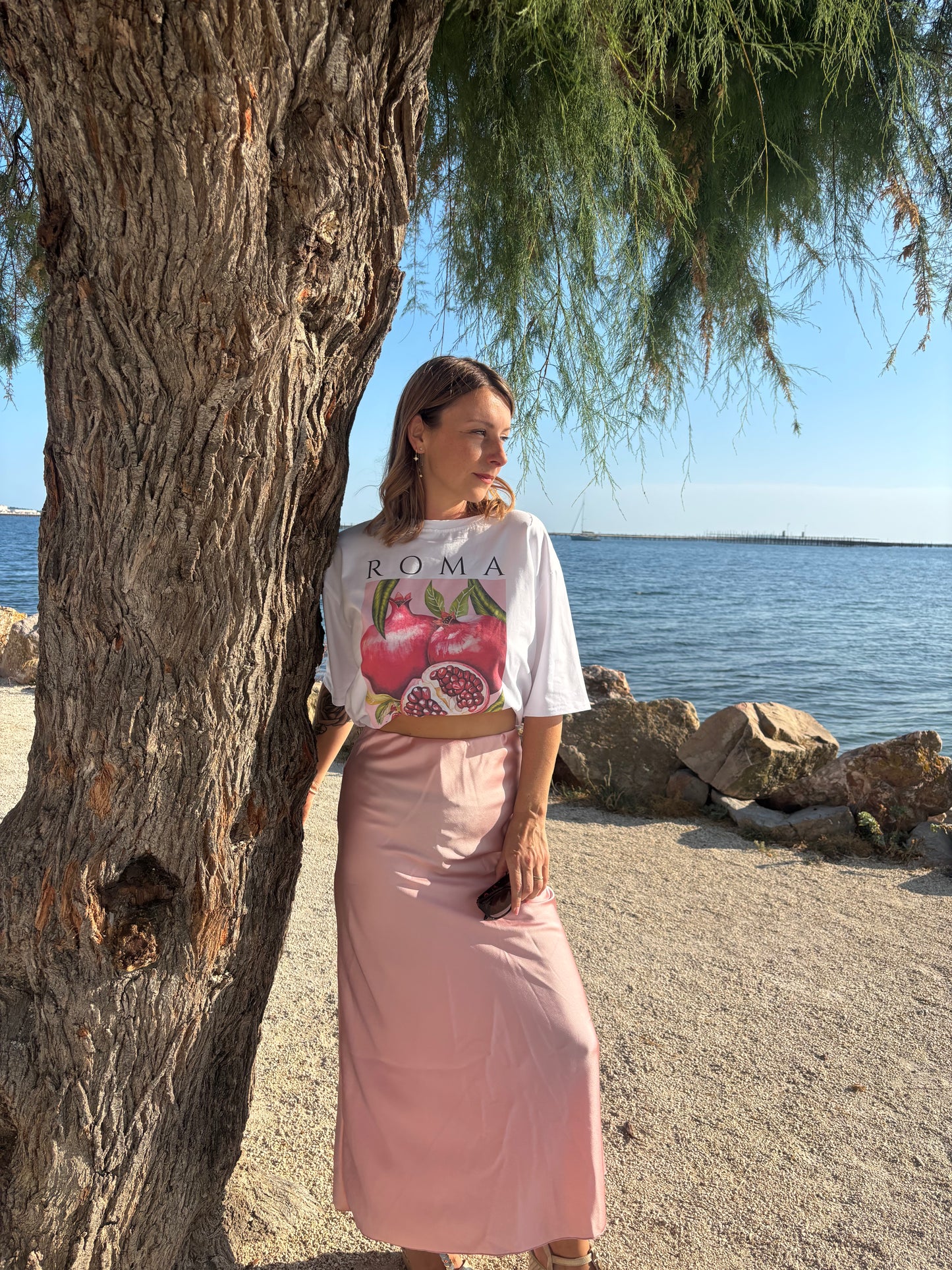 Jupe longue Luna - Rose