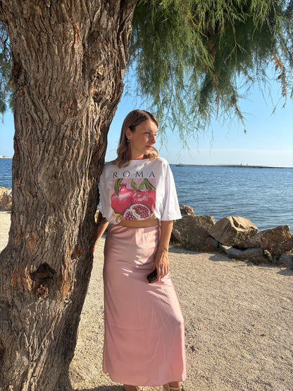 Jupe longue Luna - Rose