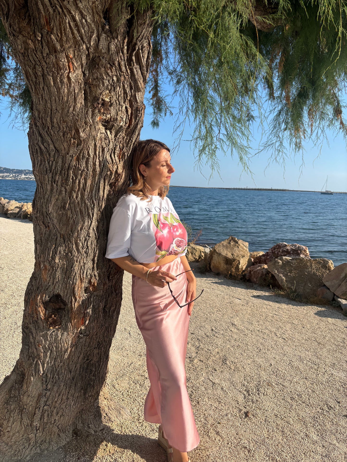 Jupe longue Luna - Rose