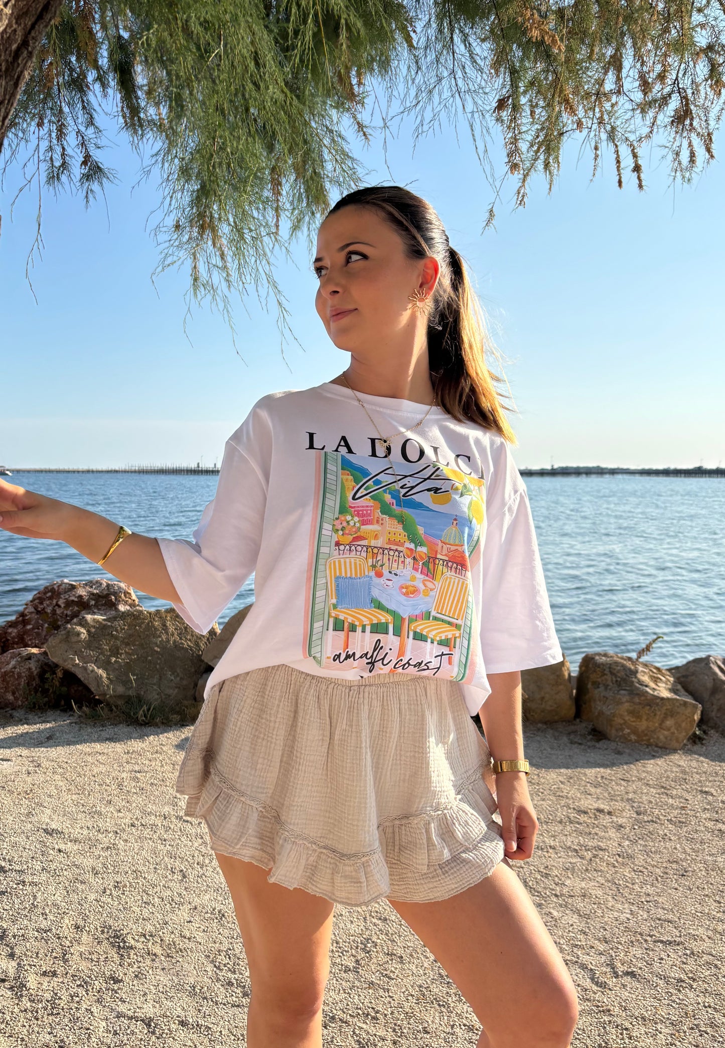 Jupe-short Anaïs - Beige
